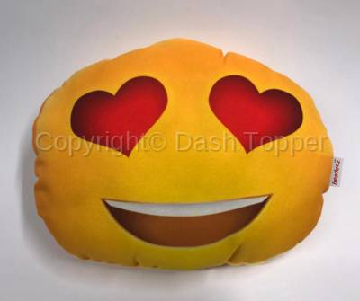 Headeez™ Headrest Pillow Heart Eyes Emoji