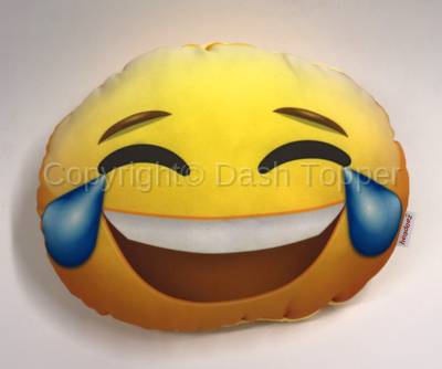Headeez™ Headrest Pillow Happy Tears Emoji
