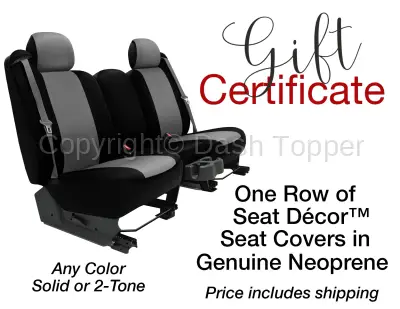 1 Row of Seat Covers in Genuine Neoprene – Price Includes Shipping