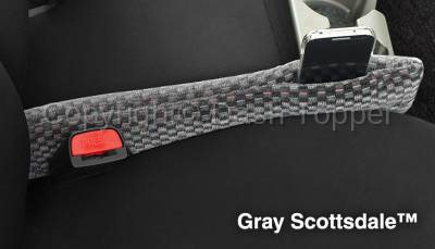 Topcessories - Seat Gapper™ Seat-To-Console Wedge  - Seat Gapper Single Gray Scottsdale