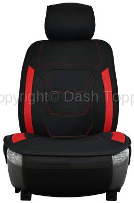 Topcessories - Seat Topper™ Comfort Cushion™ - Seat Topper Comfort Cushion Black / Red