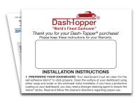 Dashcovers Instructions