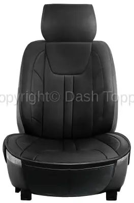 Seat Topper Comfort Cushion Black Leatherette